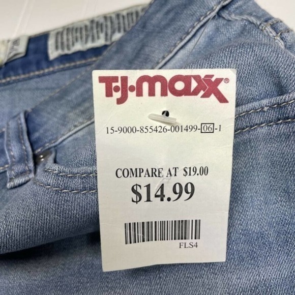 Indigo Rein Denim Mini Pencil Skirt Blue Sz. 9/28 - Picture 5 of 9